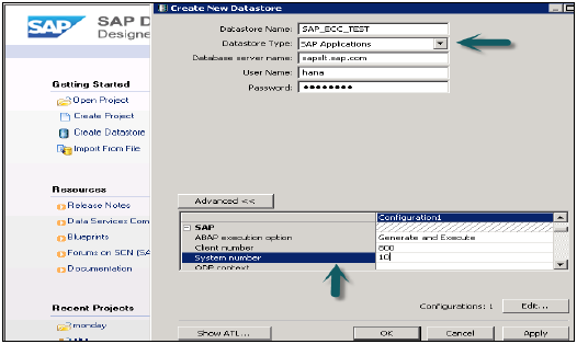 输入ECC服务器名称账号密码